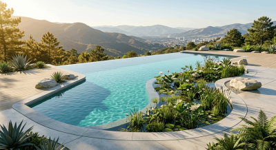 Piscinas de filtraci&oacute;n regenerativa: El lujo sustentable del agua viva y sin qu&iacute;micos